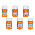 Pintura Acrílica Alta Calidad Color Mandarina 6 Pz De 35ml Mandarina