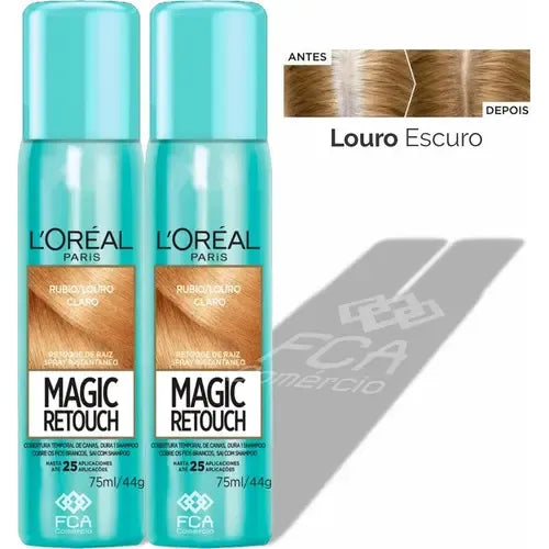 Retoque De Raíz Rubio Oscuro Magic Retouch Loréal -kit Con 2 Tono Rubio Oscuro