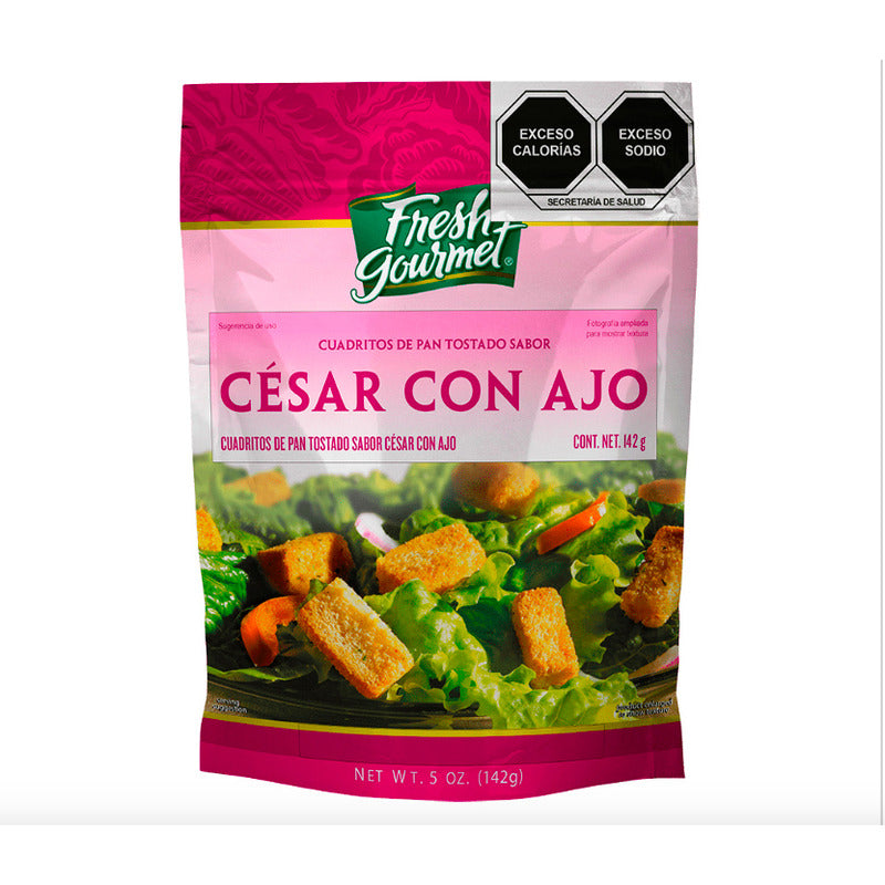 Crutones Fresh Gourmet Sabor Cesar Con Ajo 142 Grs