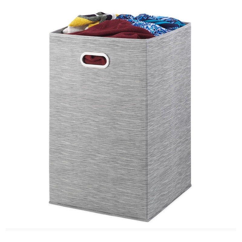 Cesto Para Ropa De Tela 36 X 58 Cm Gris