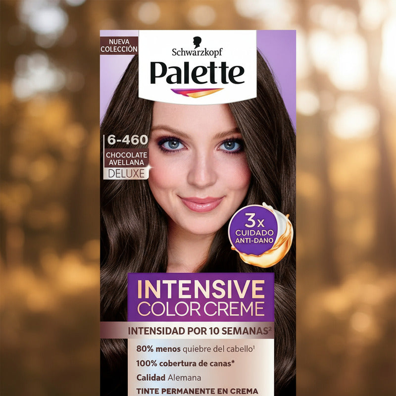 Tinte P/ Cabello Palette 6-460 Chocolate Avellana 4pz D 50ml 6-460 Chocolate Avellana