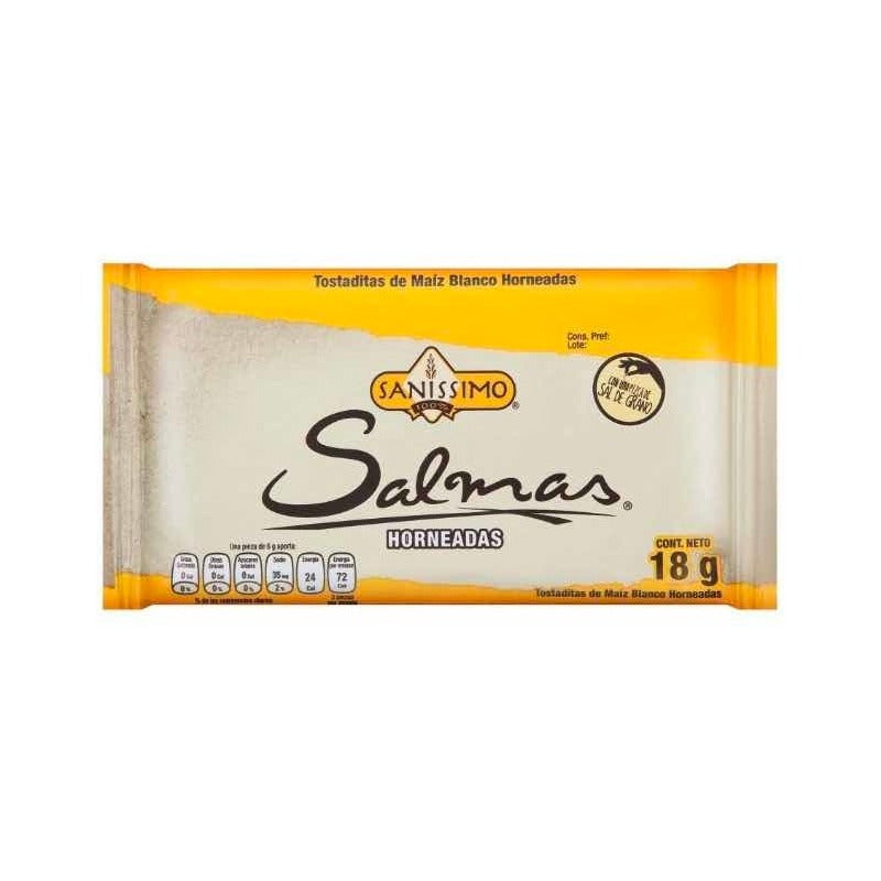 Galletas De Maíz Horneadas Salmas Sanissimo (36piezas)