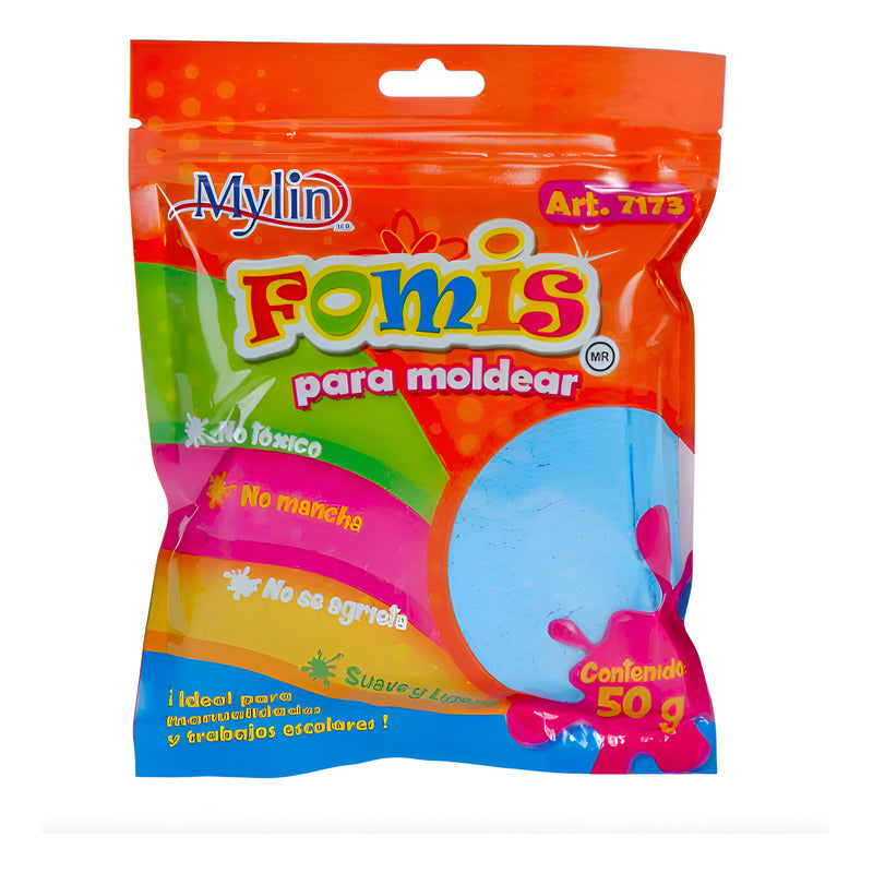 Fomi Suave Moldeable Color Azul Claro 12 Piezas De 50g Azul Claro