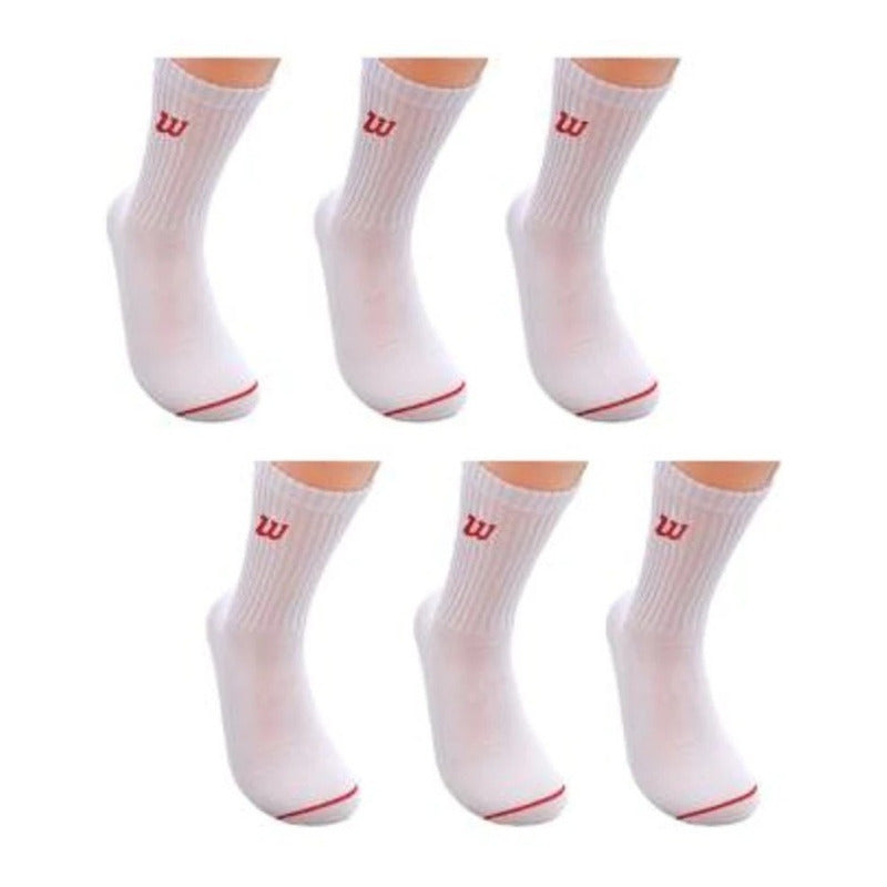 Calceta Wilson Extra Comfort Unitalla Blanco 6 Pares Blanco Unitalla