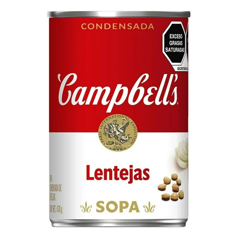 Pack 3 Crema Campbell's Sabor Lentejas 430g
