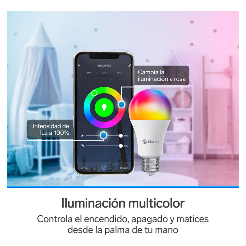 Foco Led Wi-fi Multicolor, De 10w | Shome-120