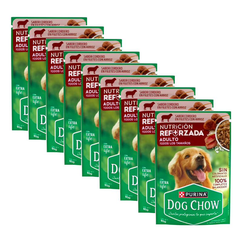Alimento Húmedo P/perro Purina Dog Chow Cordero 9 Pz De 85g