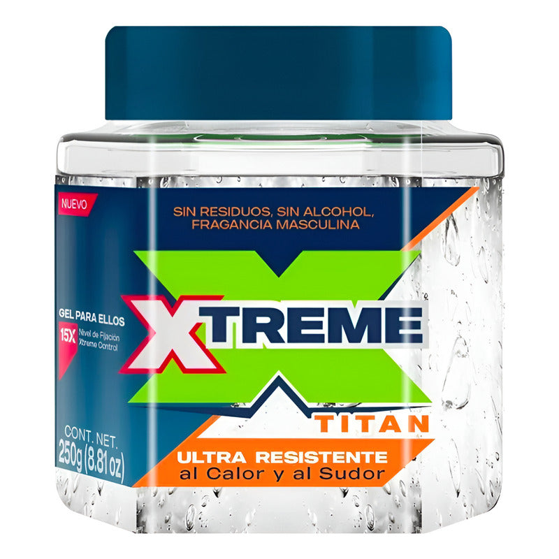 Gel Para Cabello Xtreme Titan 3 Piezas De 250g