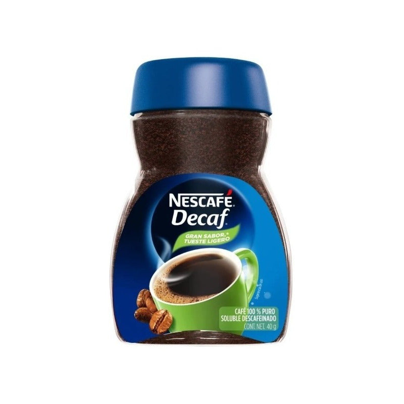 Café Soluble Nescafé Decaf Descafeinado 40g (4frascos)