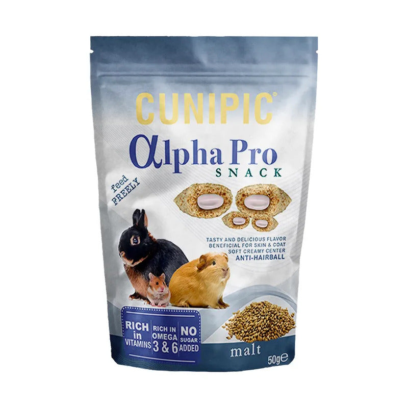 Cunipic Alpha Pro Premios De Malta Para Peq. Mamíferos, 50 G