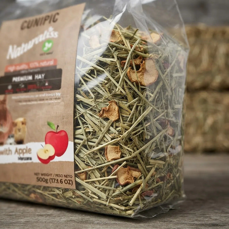 Cunipic Naturaliss Heno Con Manzana Para Peq Mascotas, 500 G