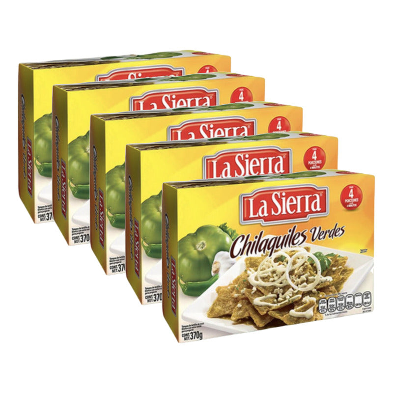 Chilaquiles Verdes Deshidratados La Sierra 370gr (5 Piezas)