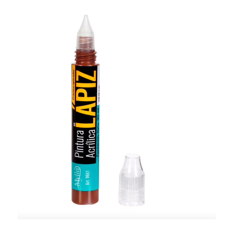 Pintura Acrílica En Lápiz Color Café 1 Pieza De 30ml Café