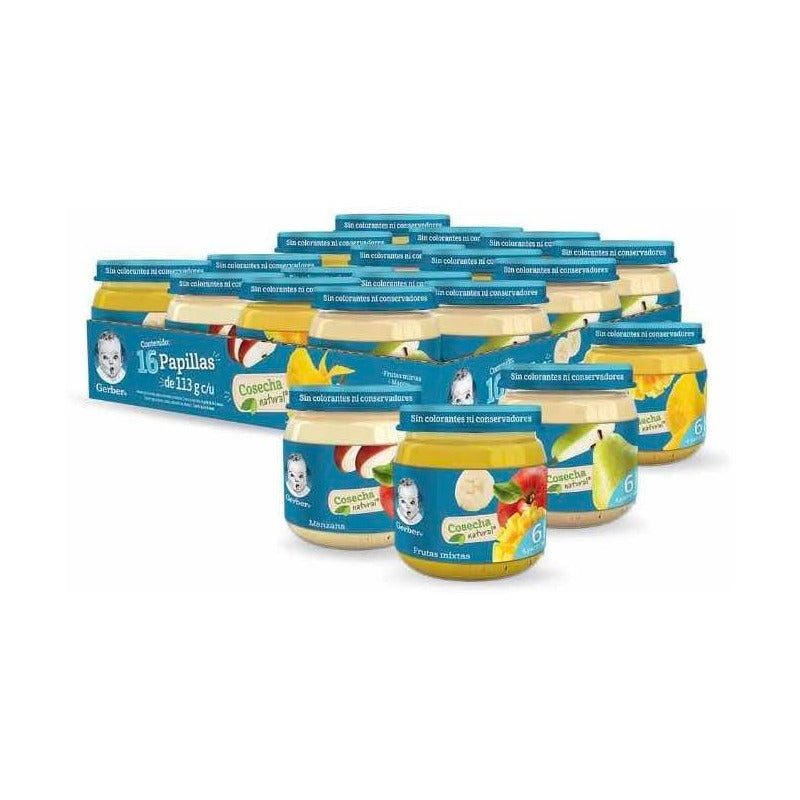 Papillas Gerber Etapa 2 16 Pzas De 113 Gr Ij