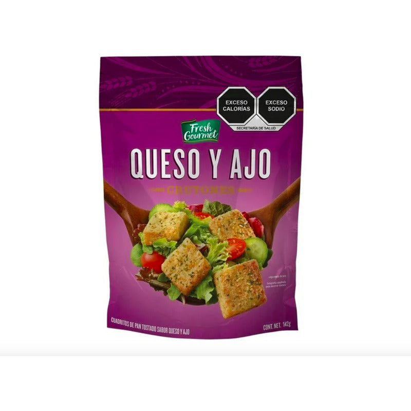 Crutones Fresh Gourmet Sabor Queso Y Ajo 142 G