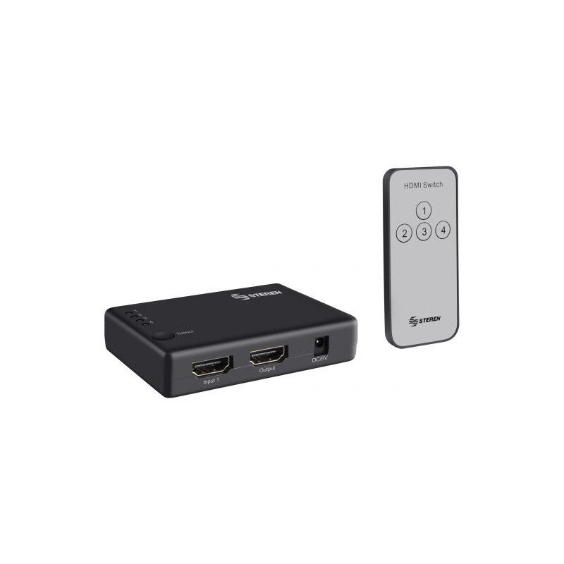 Selector Hdmi De 4 Entradas Con Control Remoto