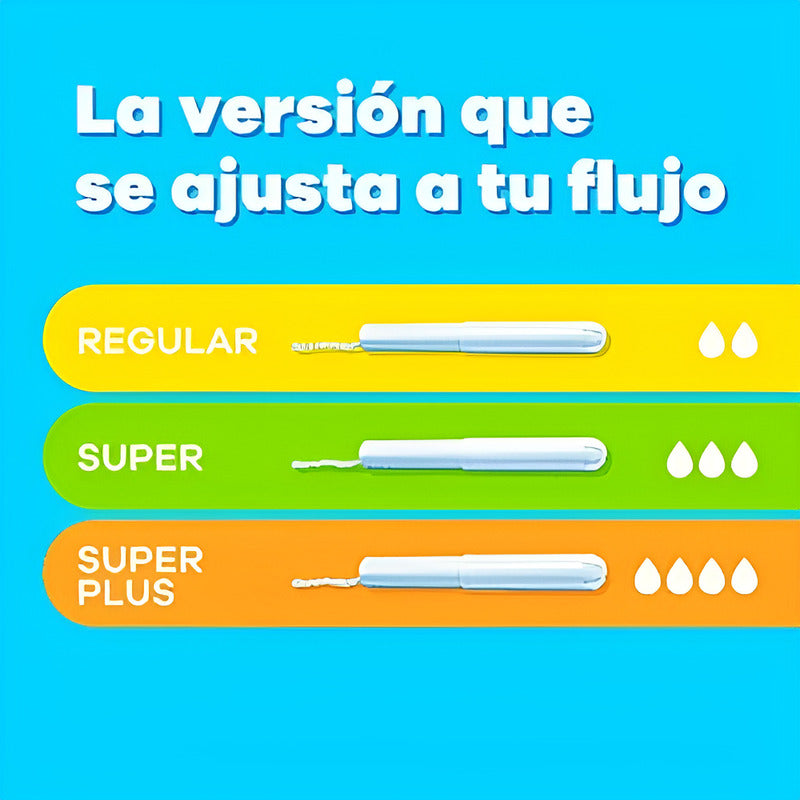 Tampones Tampax Súper Plus Con Aplicador 50 Pzas