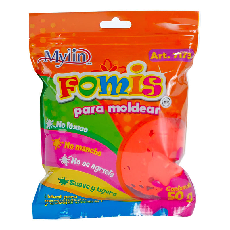 Fomi Suave Moldeable Color Naranja 12 Piezas De 50g Naranja