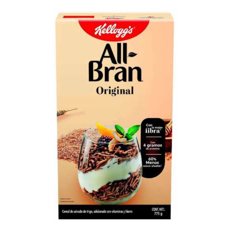 All Bran Original Kelloggs Cereal 775gr (2cajas)