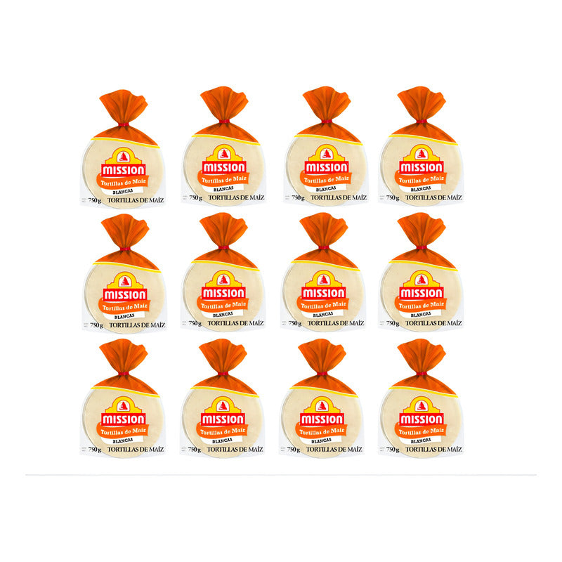 Tortillas De Maíz Blancas Mission 12 Piezas De 750gr