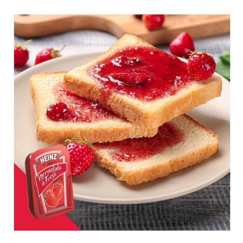 Mermelada De Fresa Heinz 120 Blisters De 20g C/u (2.4 Kg)