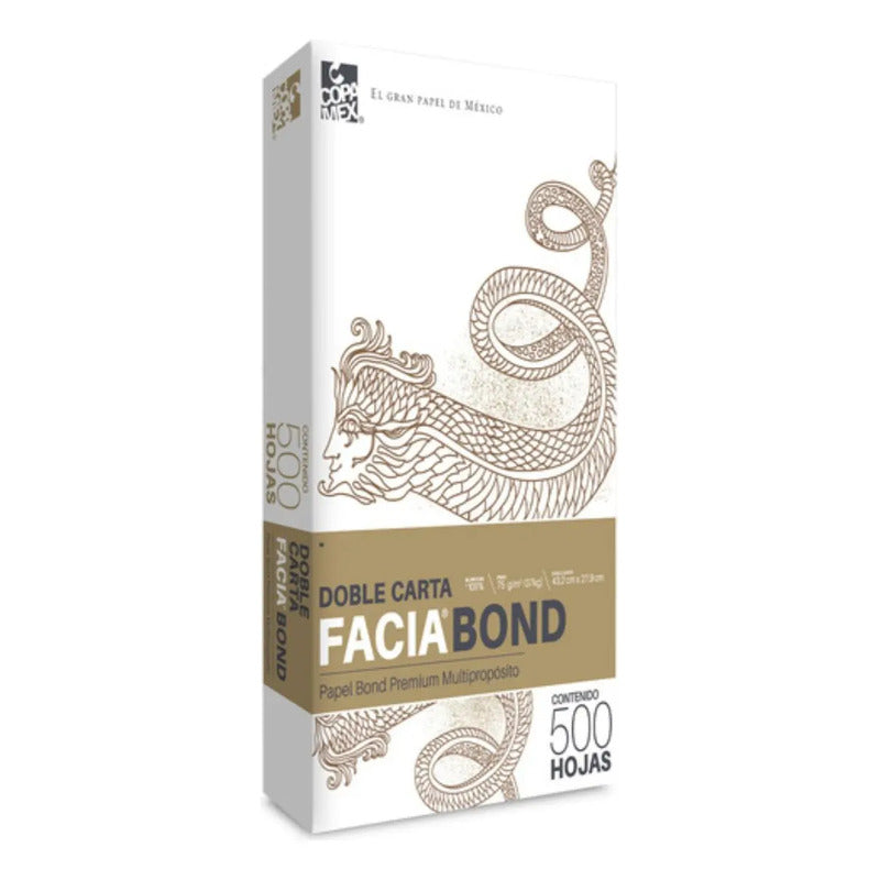 Papel Bond Doble Carta Facia De 500 Hojas Blanco