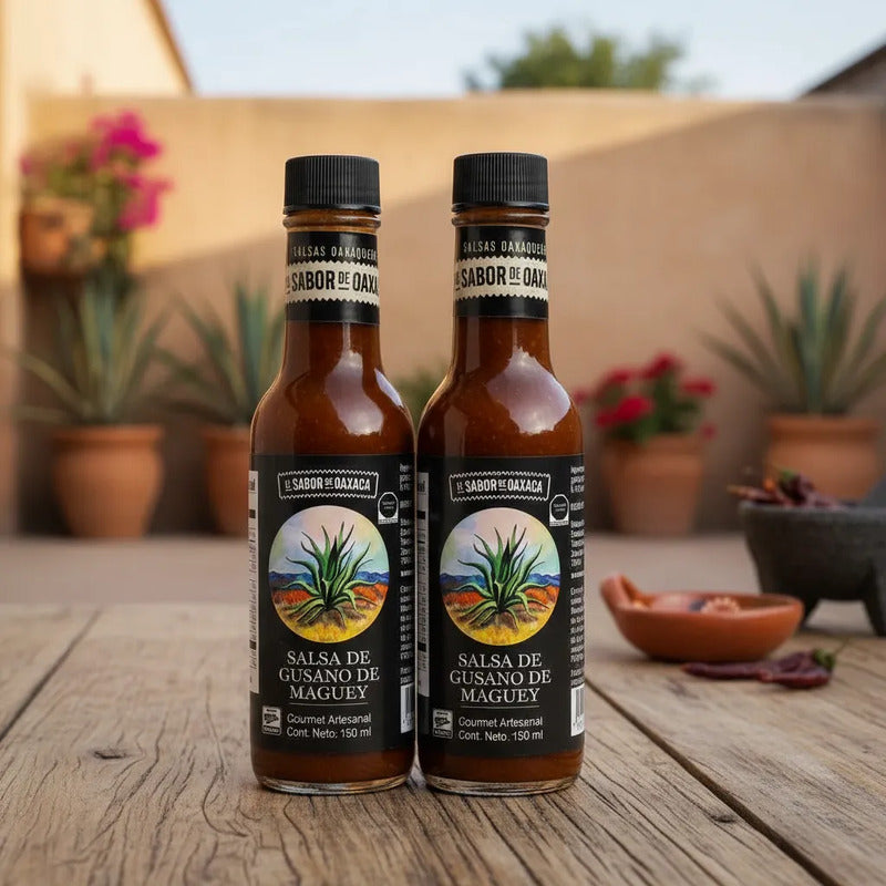 Salsa De Gusano De Maguey El Sabor De Oaxaca 150 Ml(2pzs)