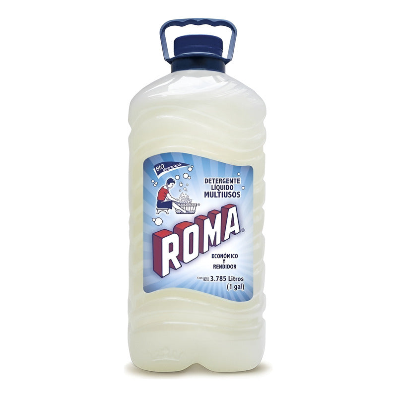 Detergente Liquido Roma Para Ropa Fina Líquido 3.7l Galon Biodegradable