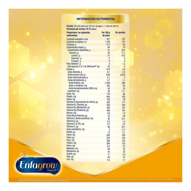 Fórmula Infantil Enfagrow Etapa 3 De 1.5kg (2pzas) Natural