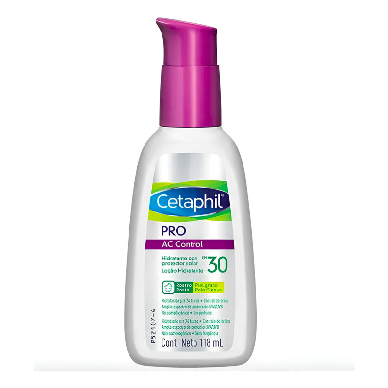 Hidratante Facial Cetaphil Pro Ac Contol Fps30 2 Pz De 110ml Grasa Día
