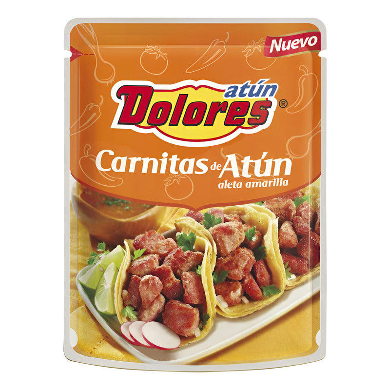 Atún Dolores Carnitas De Atún Aleta Amarilla 4 Pzas De 350gr