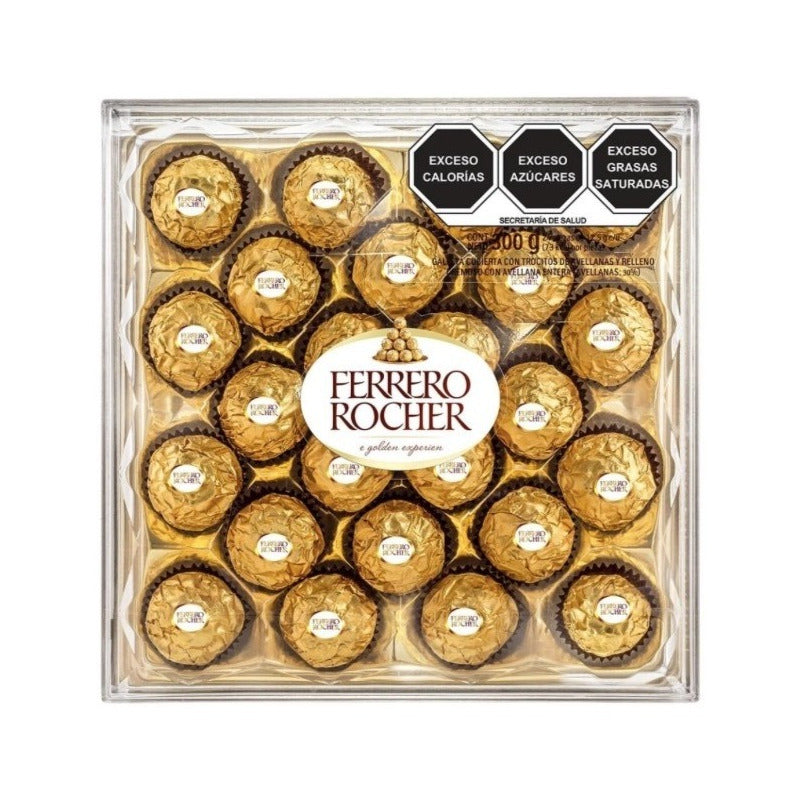 Ferrero Rocher Cubierta Relleno Cremoso Con 24pzas D