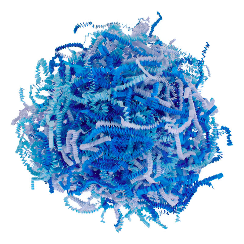 Papel Triturado Color Azul 10 Piezas De 30g Surtido De Azules Papel Triturado Color Azul