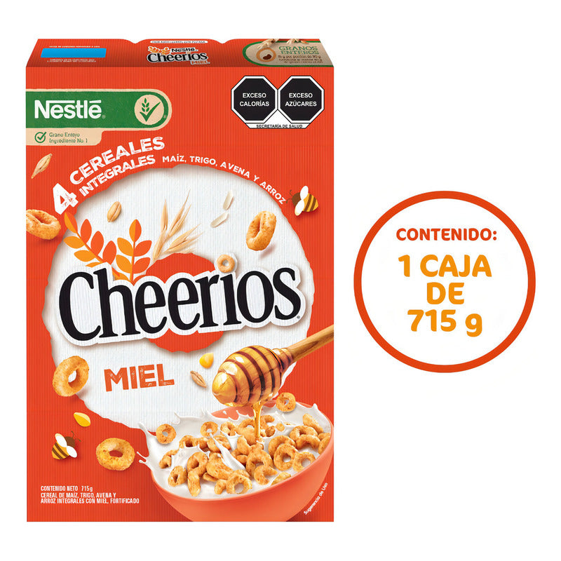 Cereal Integral Cheerios De Miel, 715 G