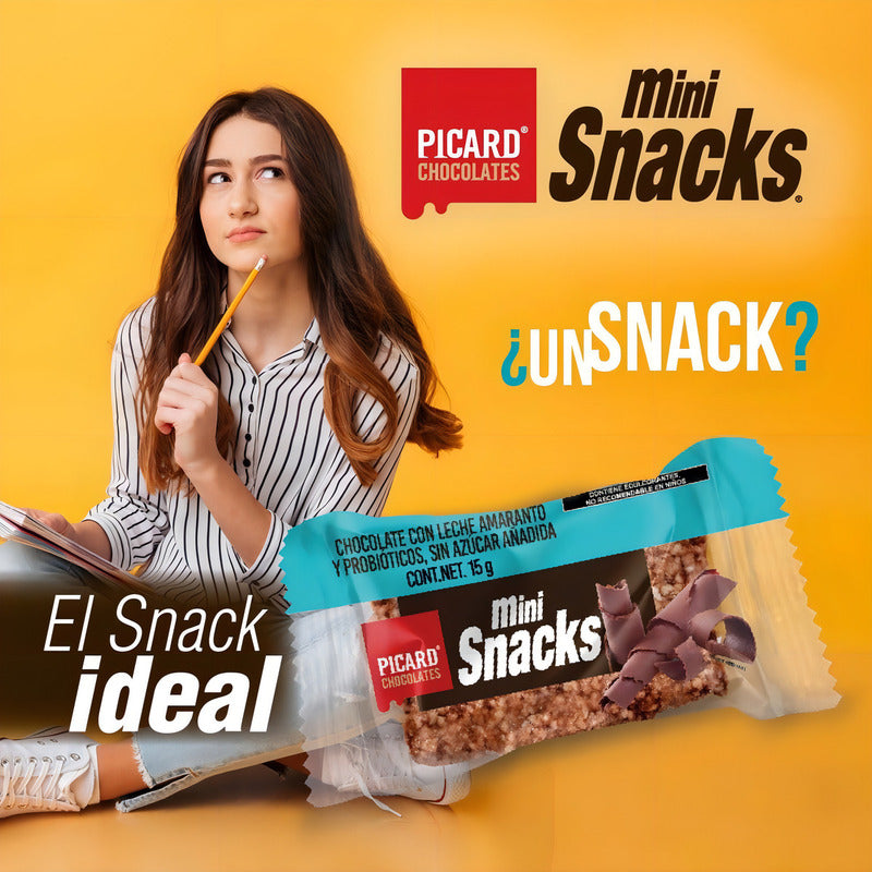 Mini Snack Chocolate /leche Sin Azúcar Y Amaranto, 180 Picar