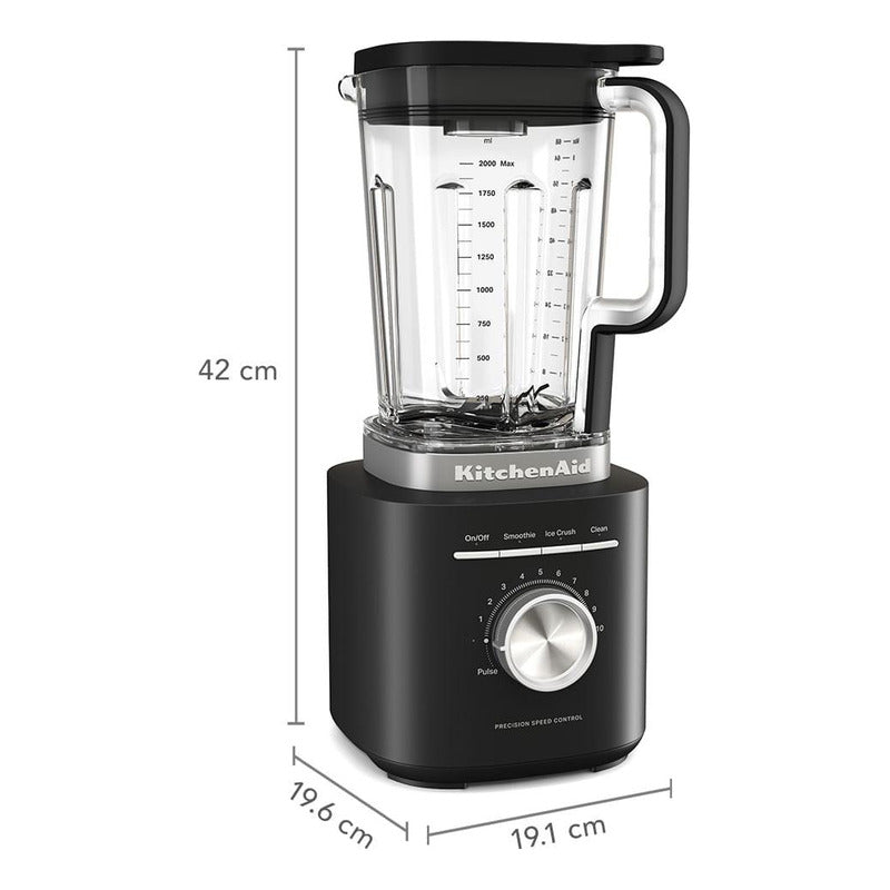 Licuadora Pure Power Kitchenaid 10 Velocidades Negro Mate