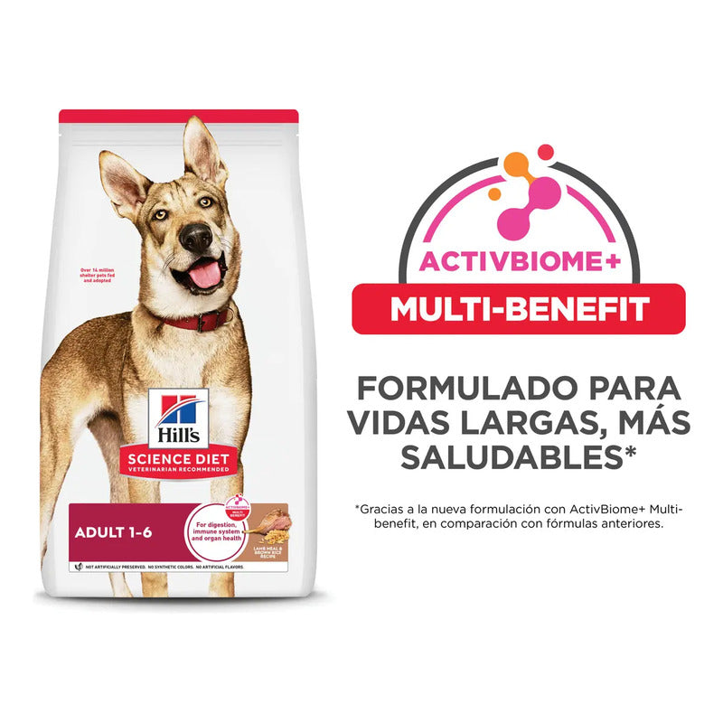 Hill's Science Diet Alimento Perro Adulto Sabor Cordero 15kg