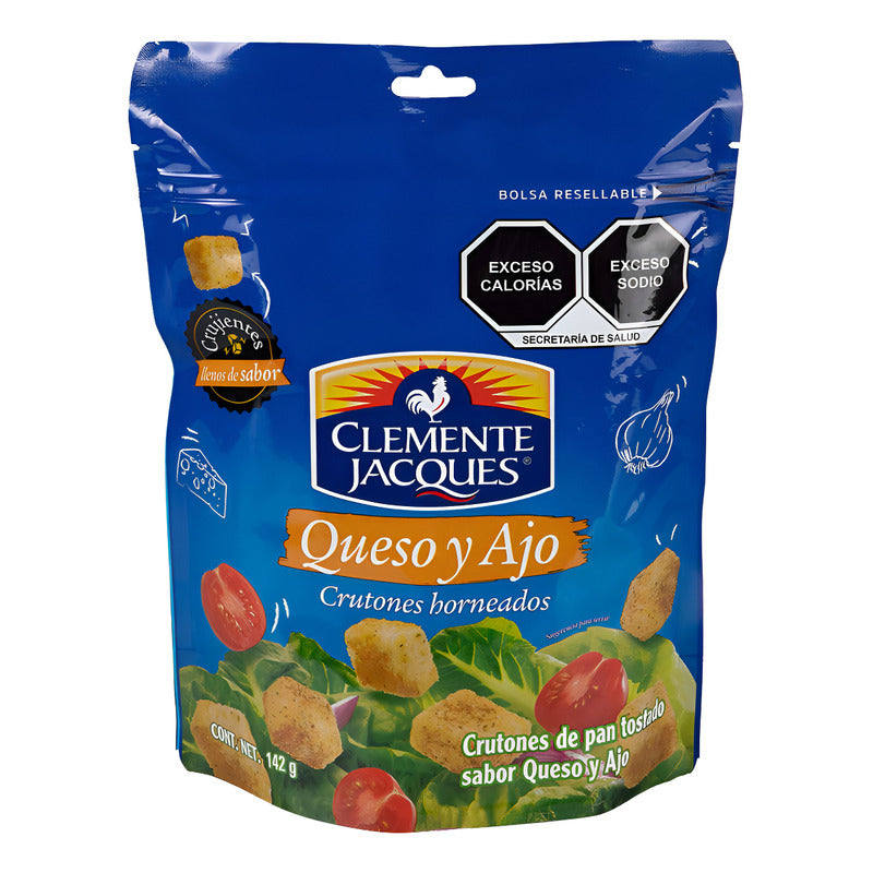 Crutones Clemente Jacques Queso Y Ajo 142g