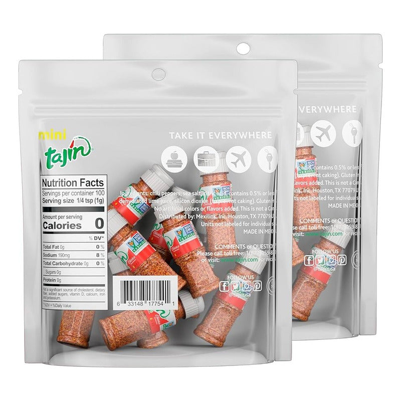 Tajin Mini 30 Botellitas  De 10 Gr C/u