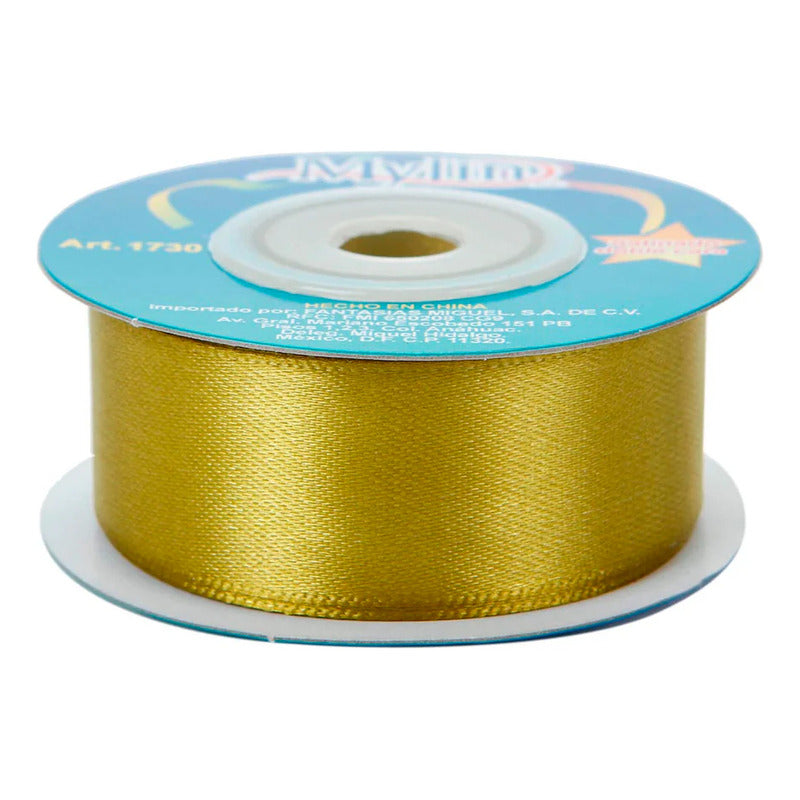 Liston Olivo Satinado 23mm 10m Oliva Lisa