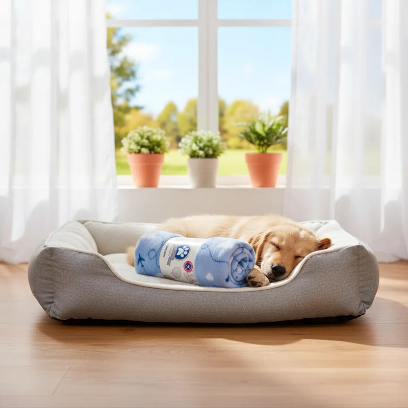 Cobija De Felpa Diseño Aviones Para Perro, Unitalla Multicolor