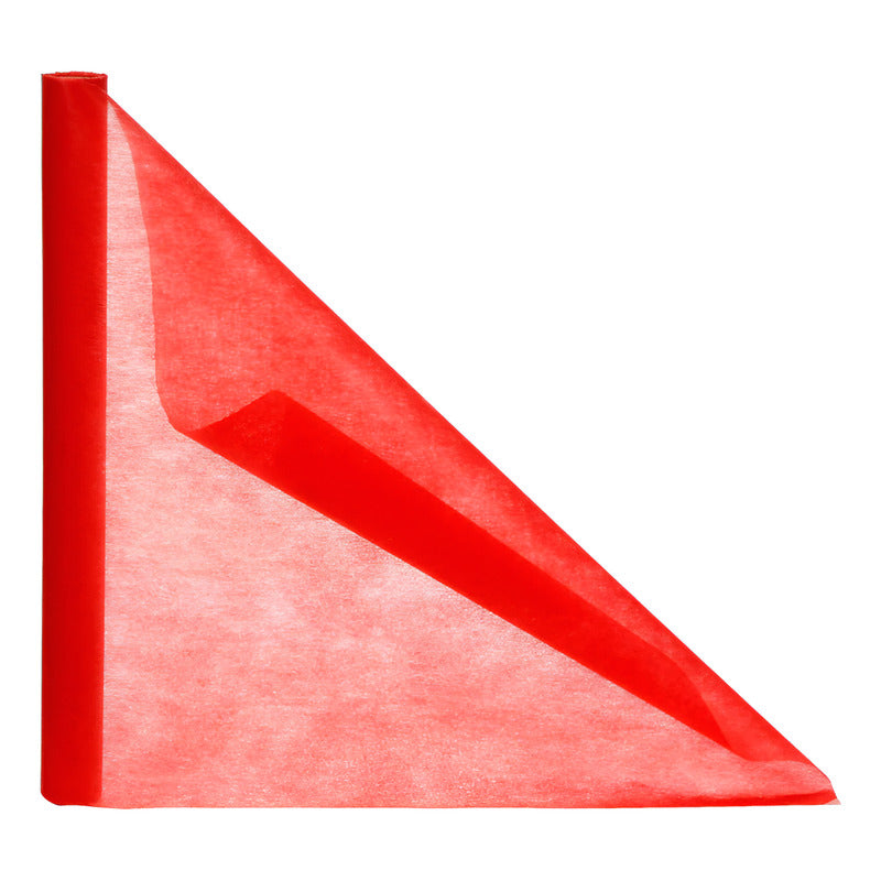 Tela Decorativa Rojo 50 Cm X 10 M Pack De 3 Rojo Liso