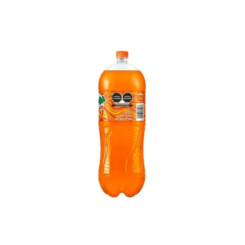 Refresco Mirinda Sabor Naranja Botella 6 Pz De 3 L