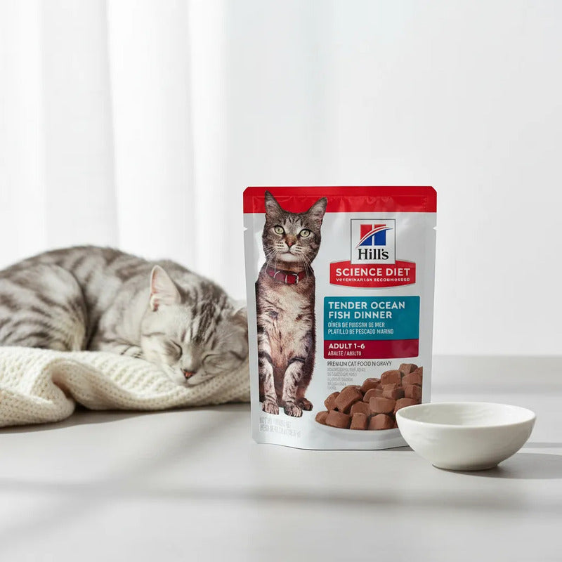 Alimento Húmedo Gato Adulto Pescado Trocitos En Gravy, 79 G