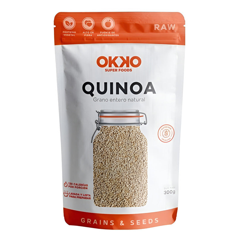 Quinoa Grano Entero 100% Natural Gluten Free 300g Okko