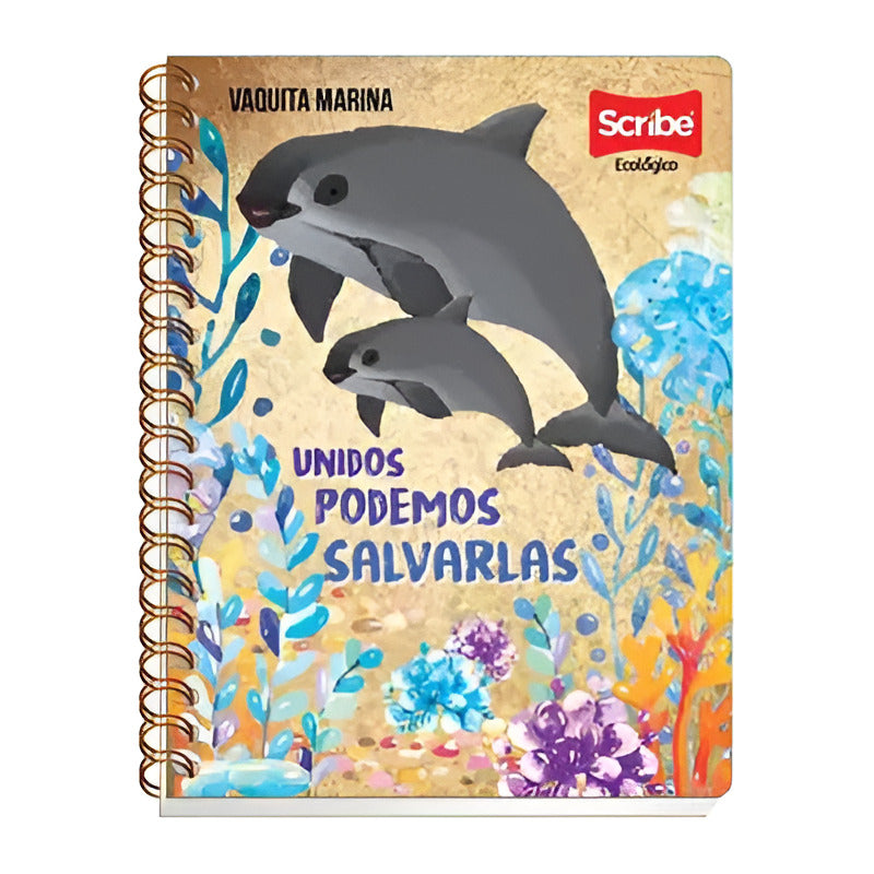 Cuaderno Scribe Prof Esp Doble Ecológico Chico 100hoja (4pz) Multicolor