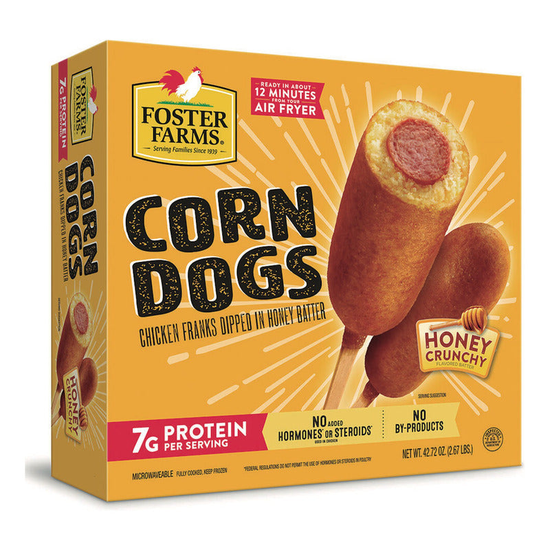 Banderillas Corn-dog De Pollo Foster Farms Jumbo 20 Pzas Ts