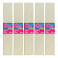Papel Crepe Color Marfil De 50cm X 2m  5 Pliegos Marfil Papel Crepe
