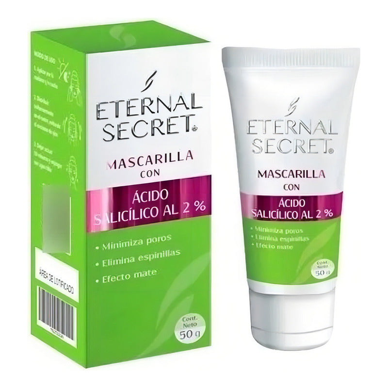 Mascarilla Con Acido Salicilico 2% Eternal Secret Tipo De Piel Acné