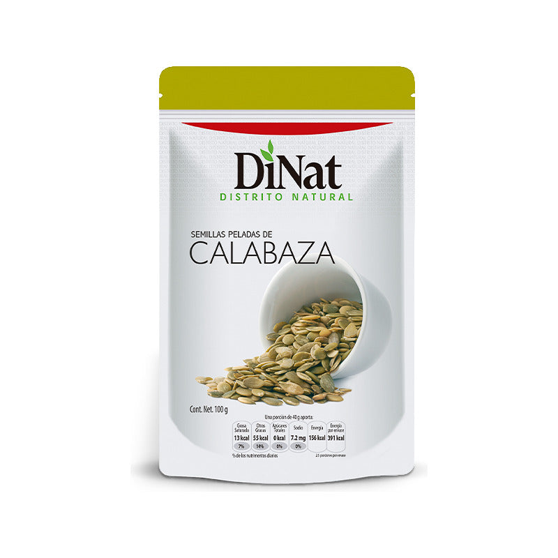 Dinat Semillas Naturales Peladas Calabaza 100 Gr